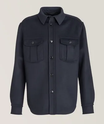 Wool, Silk, & Cashmere Overshirt