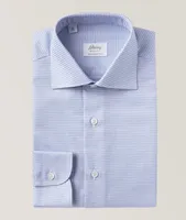 Micro Check Ventiquattro Organic Cotton Dress Shirt