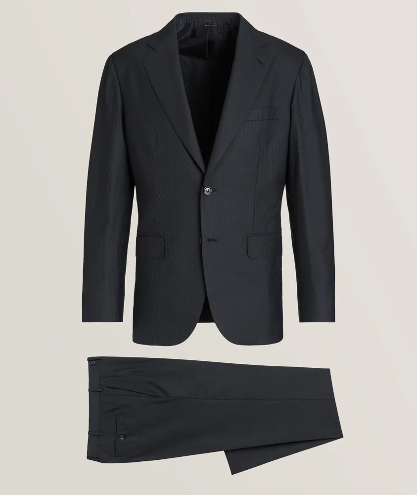 New Plume Jacquard Virgin Wool Suit