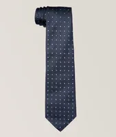 Geometric Weave Silk Tie