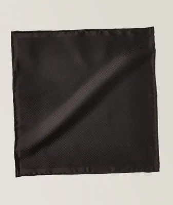 Geometric Hand Rolled Silk Handkerchief