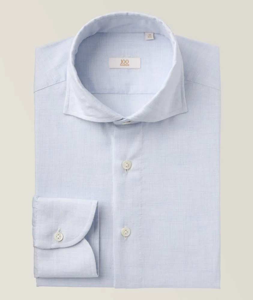 Gold Line Brushed Textured Dress Shirt