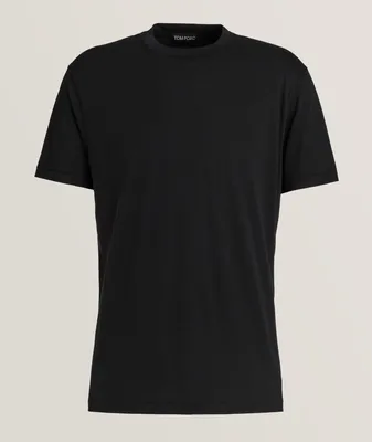 Lyocell-Cotton Crewneck T-Shirt