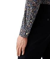 Slim Fit Floral Print Four-Way Stretch Shirt