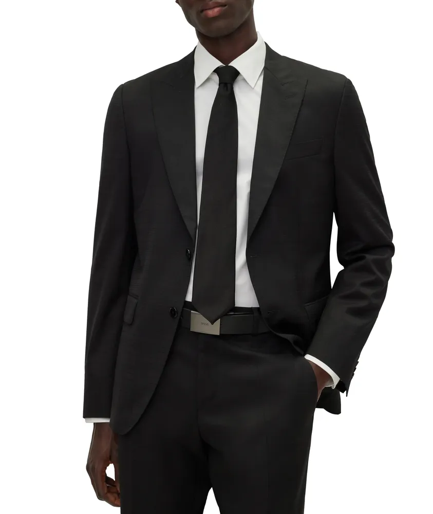 Slim Fit Wool-Blend Suit