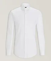 Slim-Fit Stretch-Cotton Twill Shirt