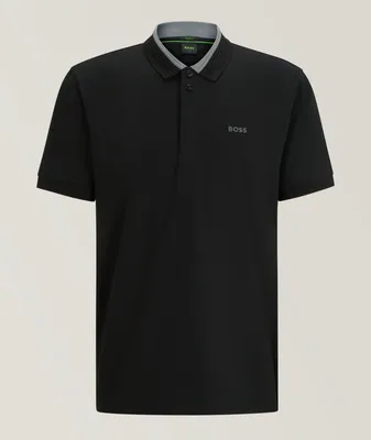 Paddy 1 Stretch-Cotton 3D Striped Collar Polo
