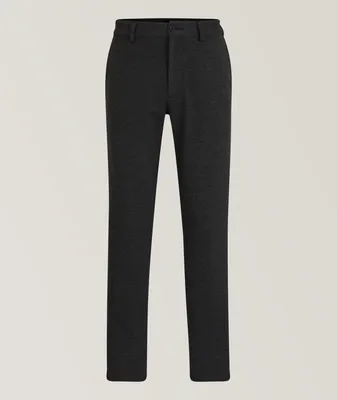 Slim-Fit Structured Performance-Stretch Trousers