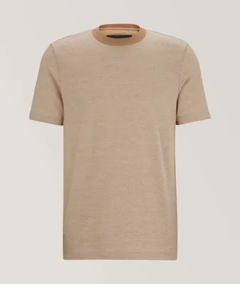 Bubble Structure Cotton-Cashmere T-Shirt