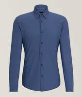 Geometric Performance-Stretch Sport Shirt