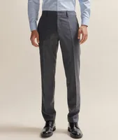 Slim Fit Checked Stretch-Wool Suit