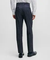 Mélange Stretch Wool-Blend Dress Pants