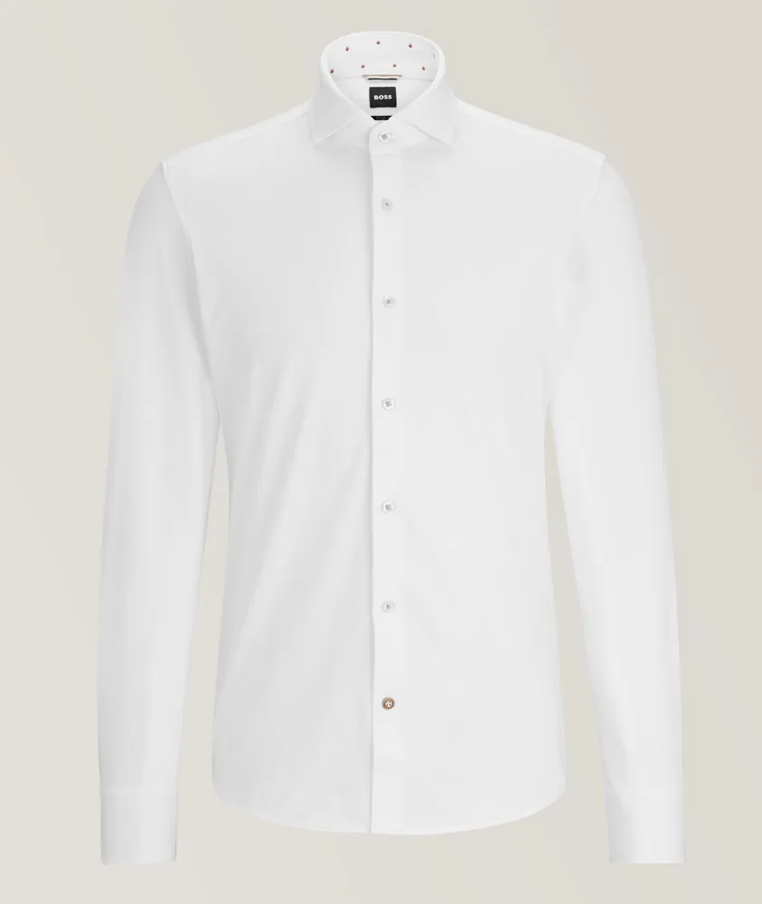 Stretch-Cotton Dress Shirt