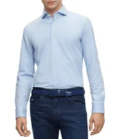 Stretch-Jersey Cotton Dress Shirt