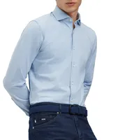 Stretch-Jersey Cotton Dress Shirt