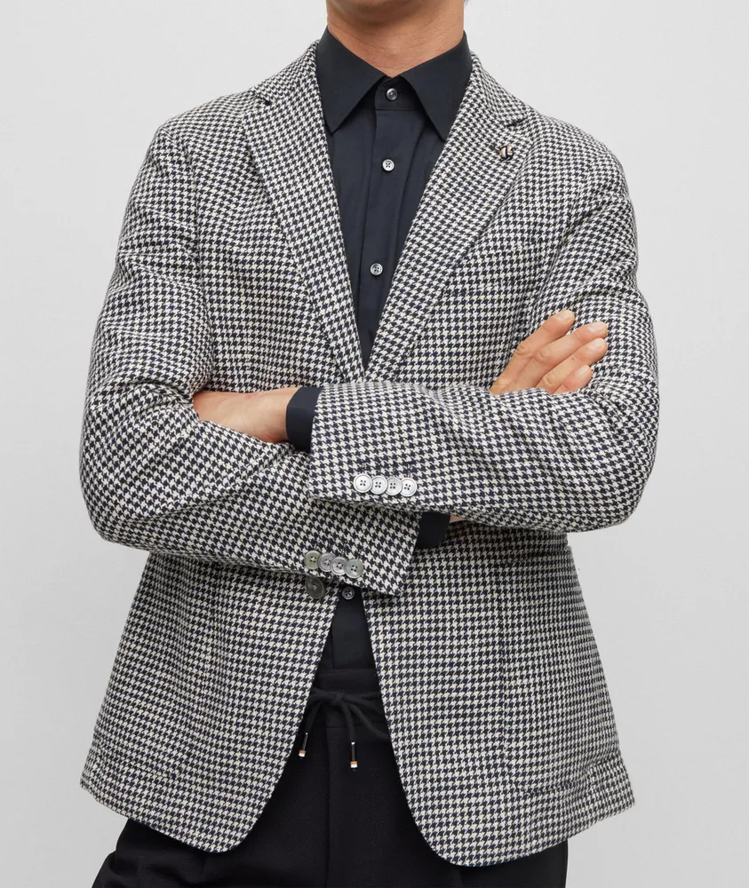 Slim-Fit Houndstooth Sport Jacket