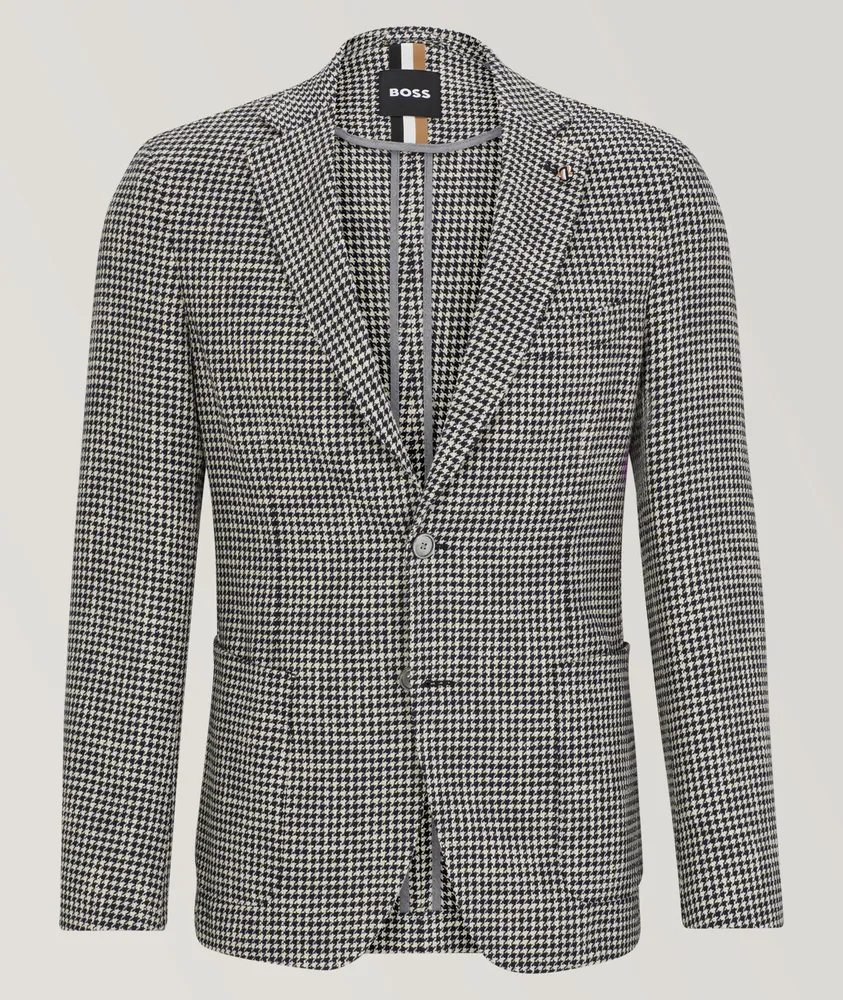 Slim-Fit Houndstooth Sport Jacket