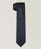 Geometric Jacquard Tie