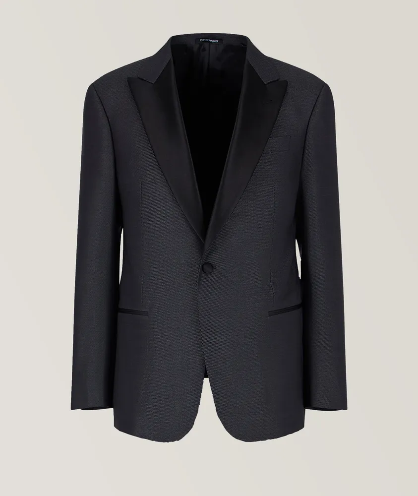 G-Line Pin Dot Virgin Wool & Silk-Stretch Suit