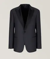 G-Line Pin Dot Virgin Wool & Silk-Stretch Suit