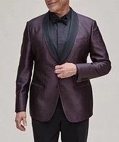 Giorgio Collection Geometric Jacquard Silk Sport Jacket