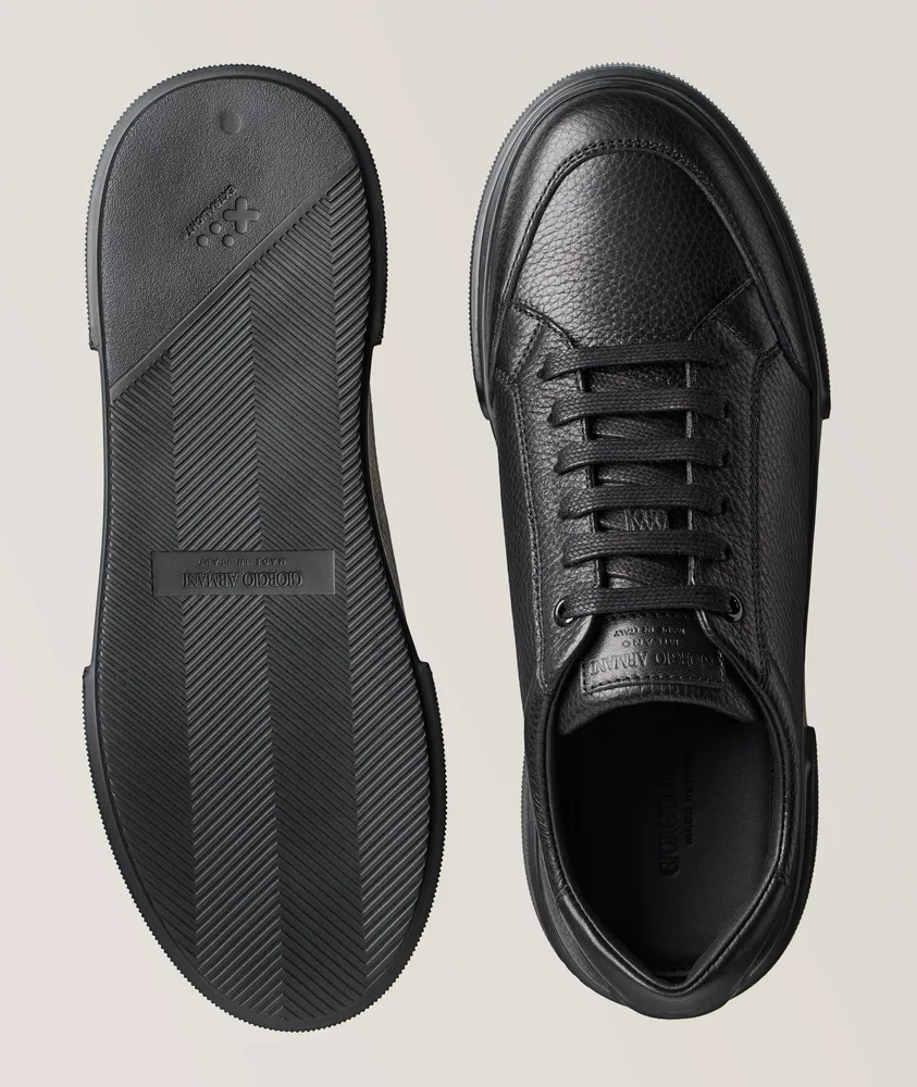 Grained Leather Sneakers