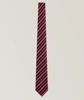 Striped Jacquard Silk Tie