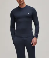 Long-Sleeve Stretch-Modal T-Shirt