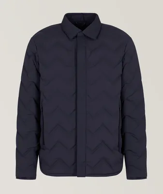 Quilted Chevron Down Jacket