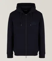 Full-Zip Double Jersey Hooded Sweater