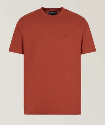 Jacquard Jersey Cotton T-Shirt