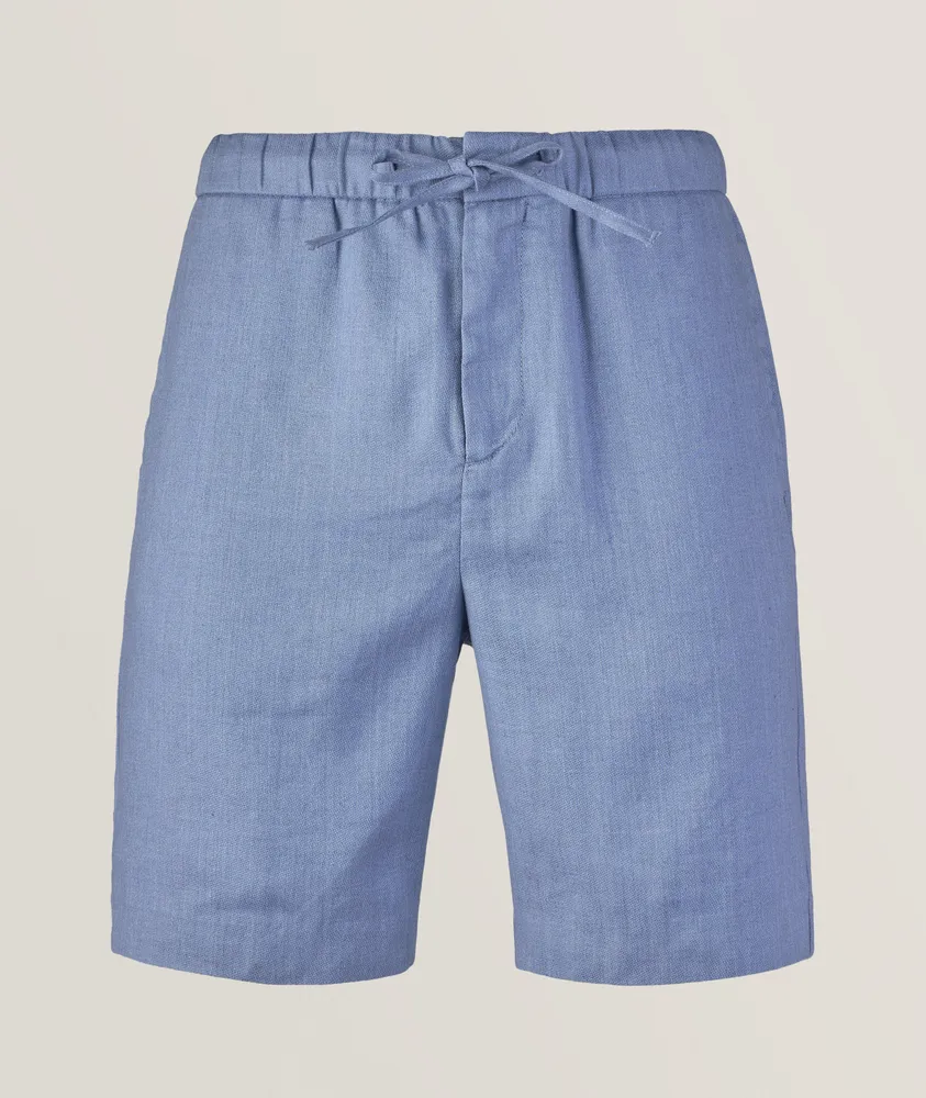 Linen-Cotton Chino Shorts