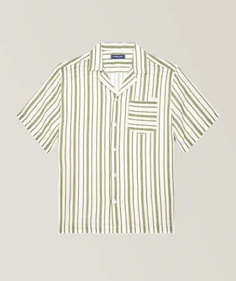 Angelo Stripe Linen Sport Shirt