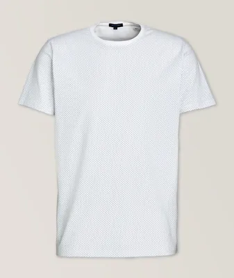 Micro Plus Pattern Pima-Stretch T-Shirt