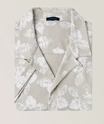 Floral Pima Stretch-Pima Cotton Sport Shirt