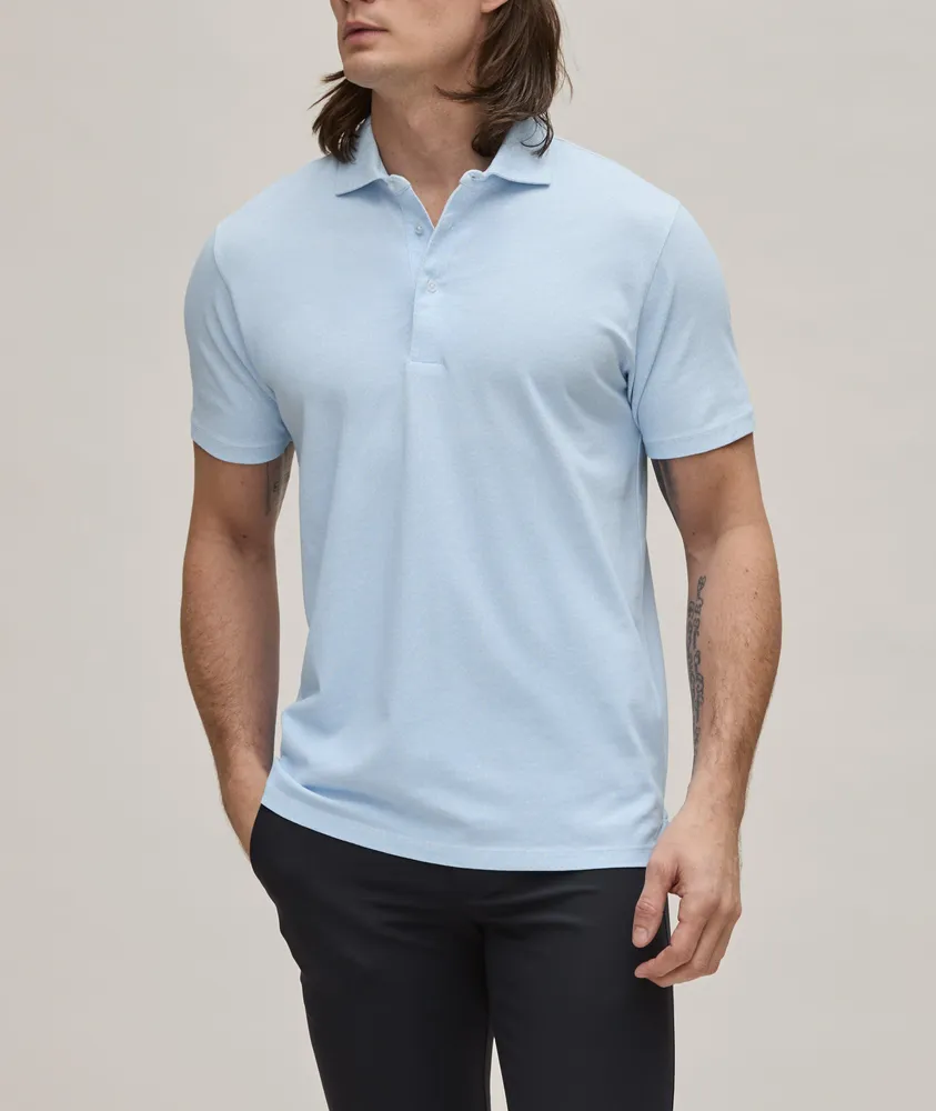 Floral Stretch-Pima Cotton Polo