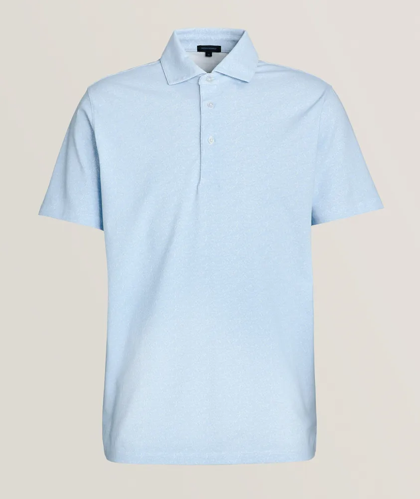 Floral Stretch-Pima Cotton Polo