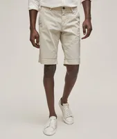 Solid Torino Stretch-Cotton Bermuda Shorts