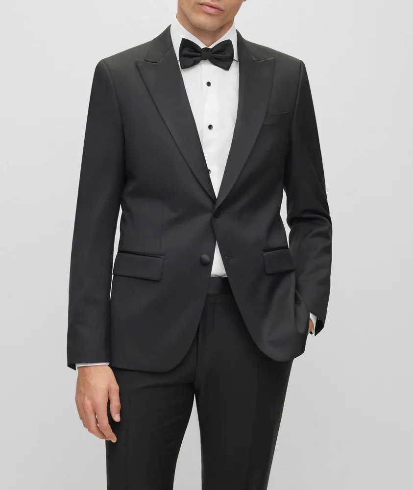 Super 120s Virgin Wool Serge Tuxedo Jacket