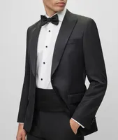 Super 120s Virgin Wool Serge Tuxedo Jacket