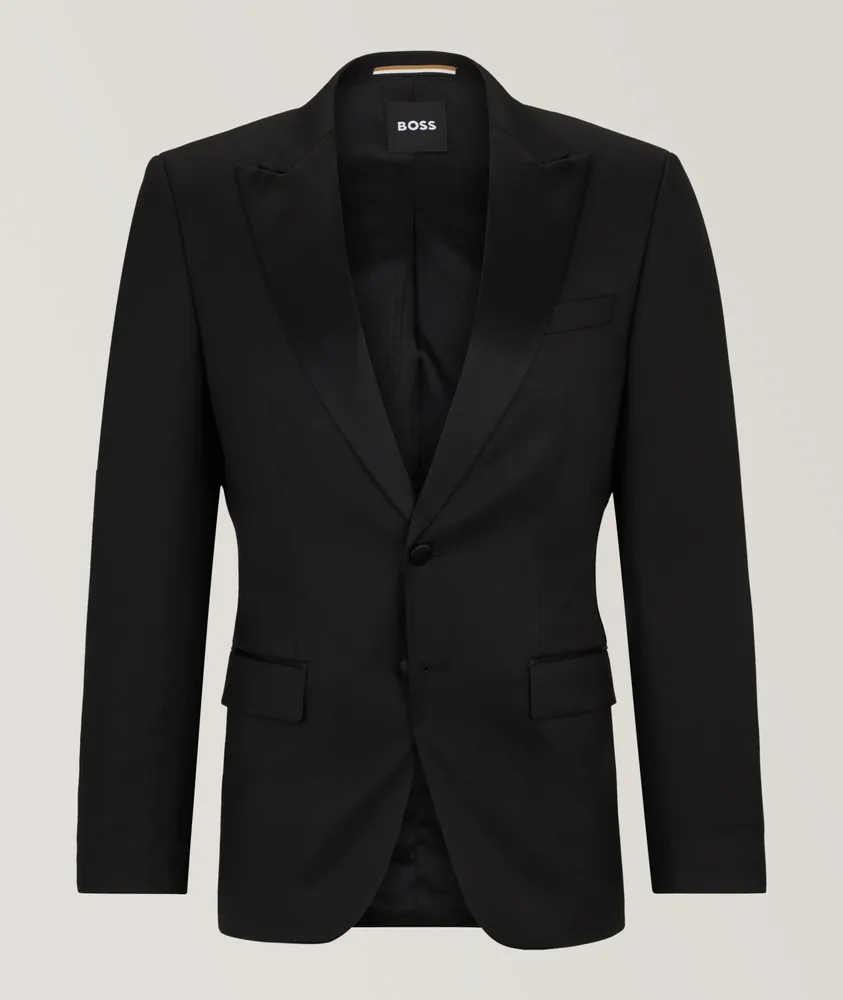 Super 120s Virgin Wool Serge Tuxedo Jacket