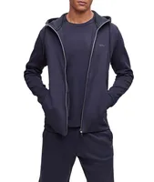 Interlock Cotton Piqué Hooded Sweater