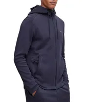 Interlock Cotton Piqué Hooded Sweater