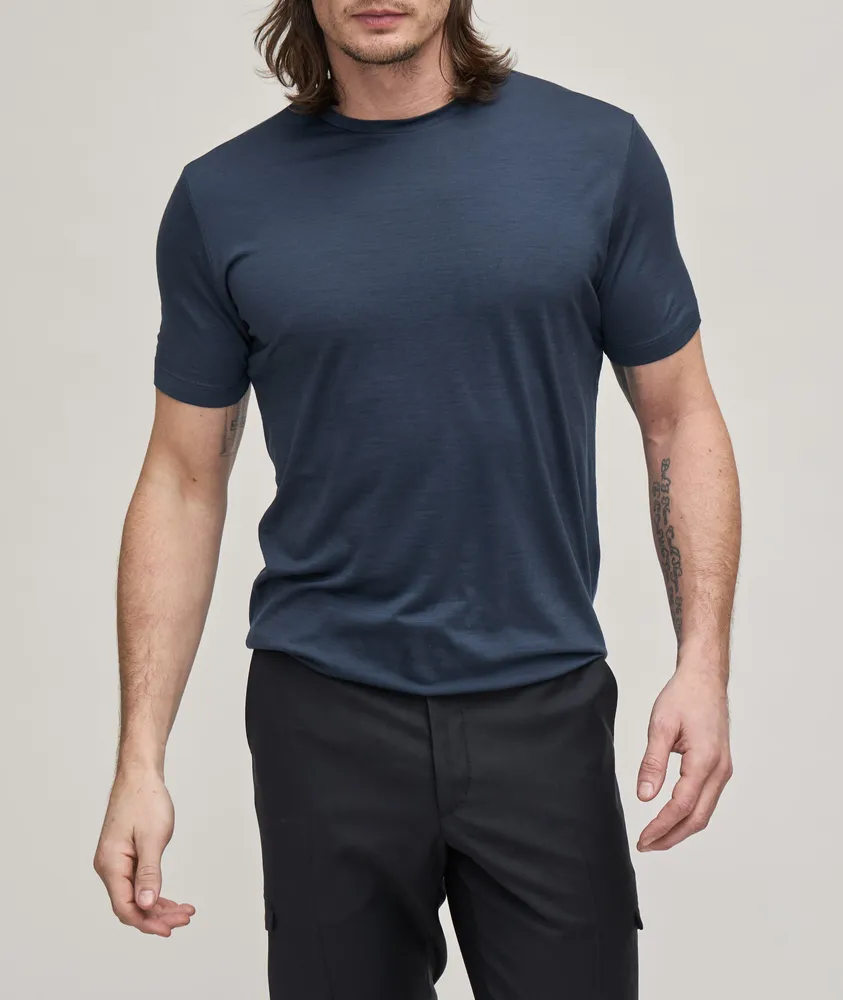 REDA Active Mélange Wool T-Shirt