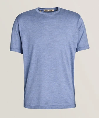 Heathered Silk-Cotton T-Shirt