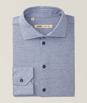 Textured Jersey Cotton Sport Shirt