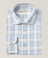 Checkered Cotton-Linen Sport Shirt