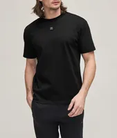 Stacked Logo Interlock Cotton T-Shirt