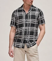 Responsible Abstract Print Viscose Sport Shirt