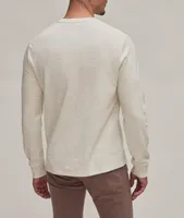 Marbled Cotton Crewneck Sweater